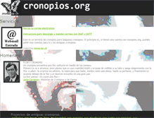 Tablet Screenshot of cronopios.org